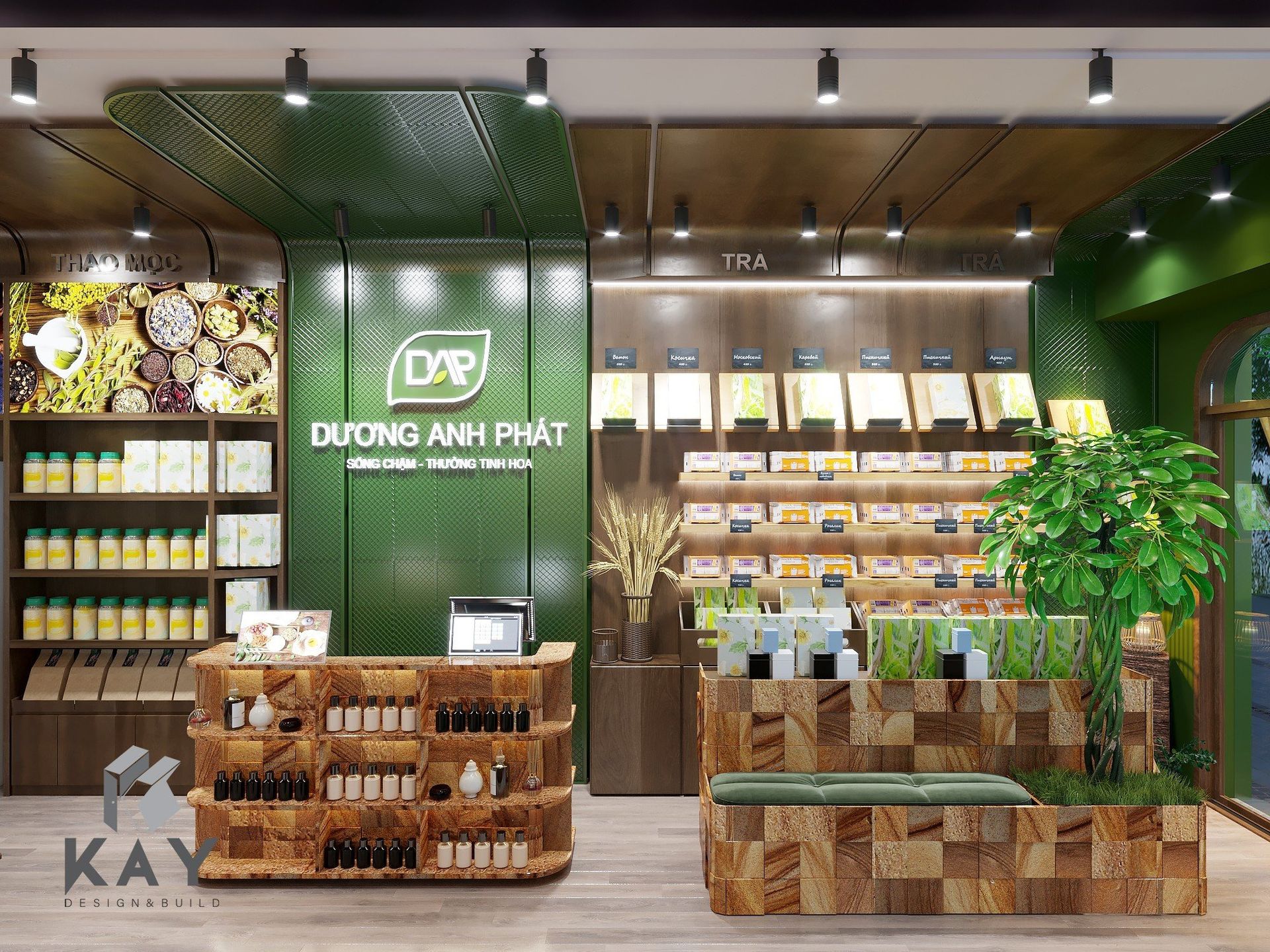 KAY Design & Build: Xây dựng thành công Shop Trà Rượu Dương Anh Phát