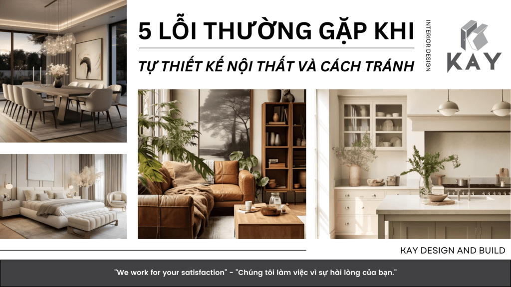 5 LỖI THƯỜNG GẶP KHI TỰ THIẾT KẾ NỘI THẤT VÀ CÁCH TRÁNH