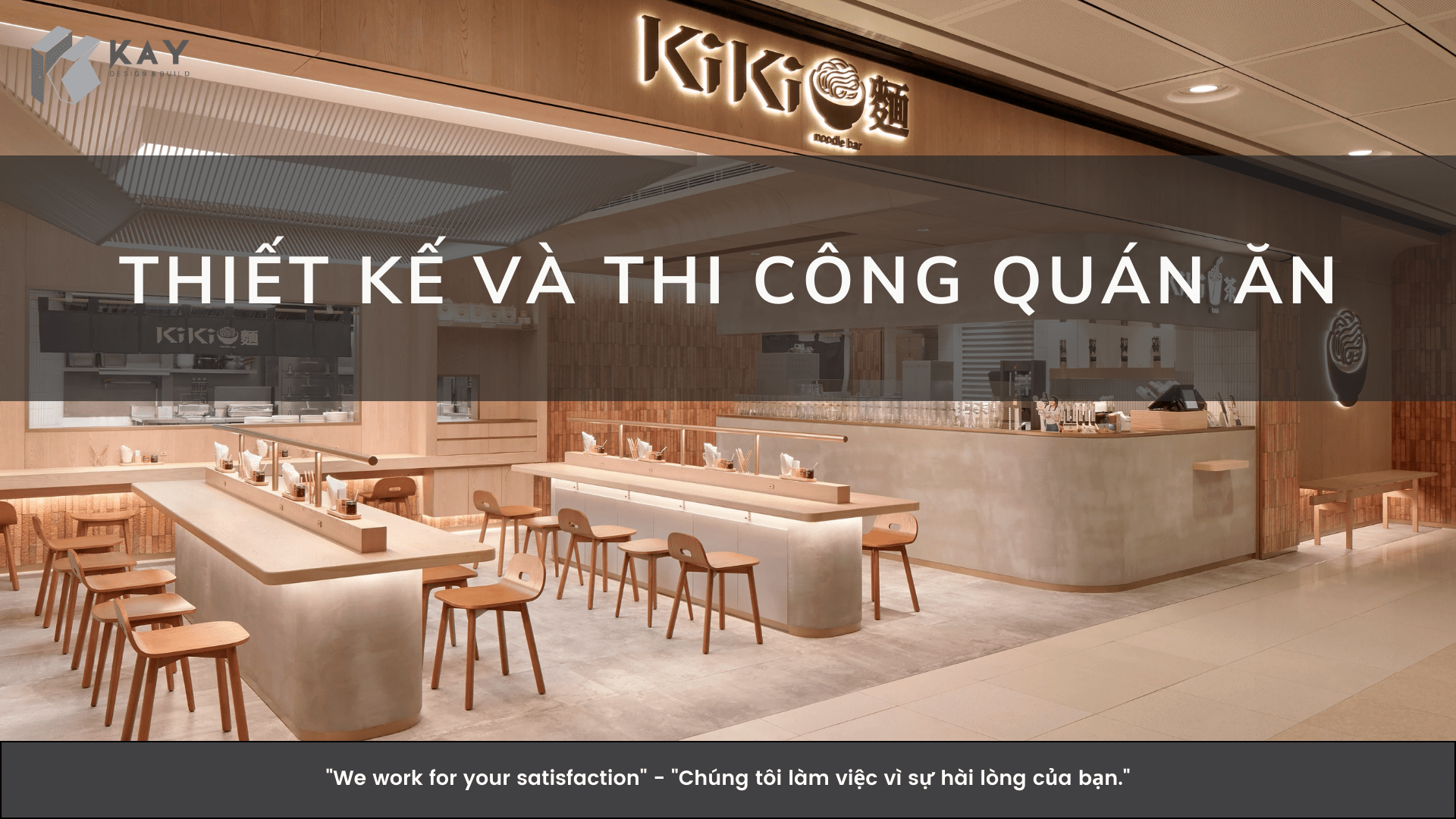 THIẾT KẾ VÀ THI CÔNG QUÁN ĂN