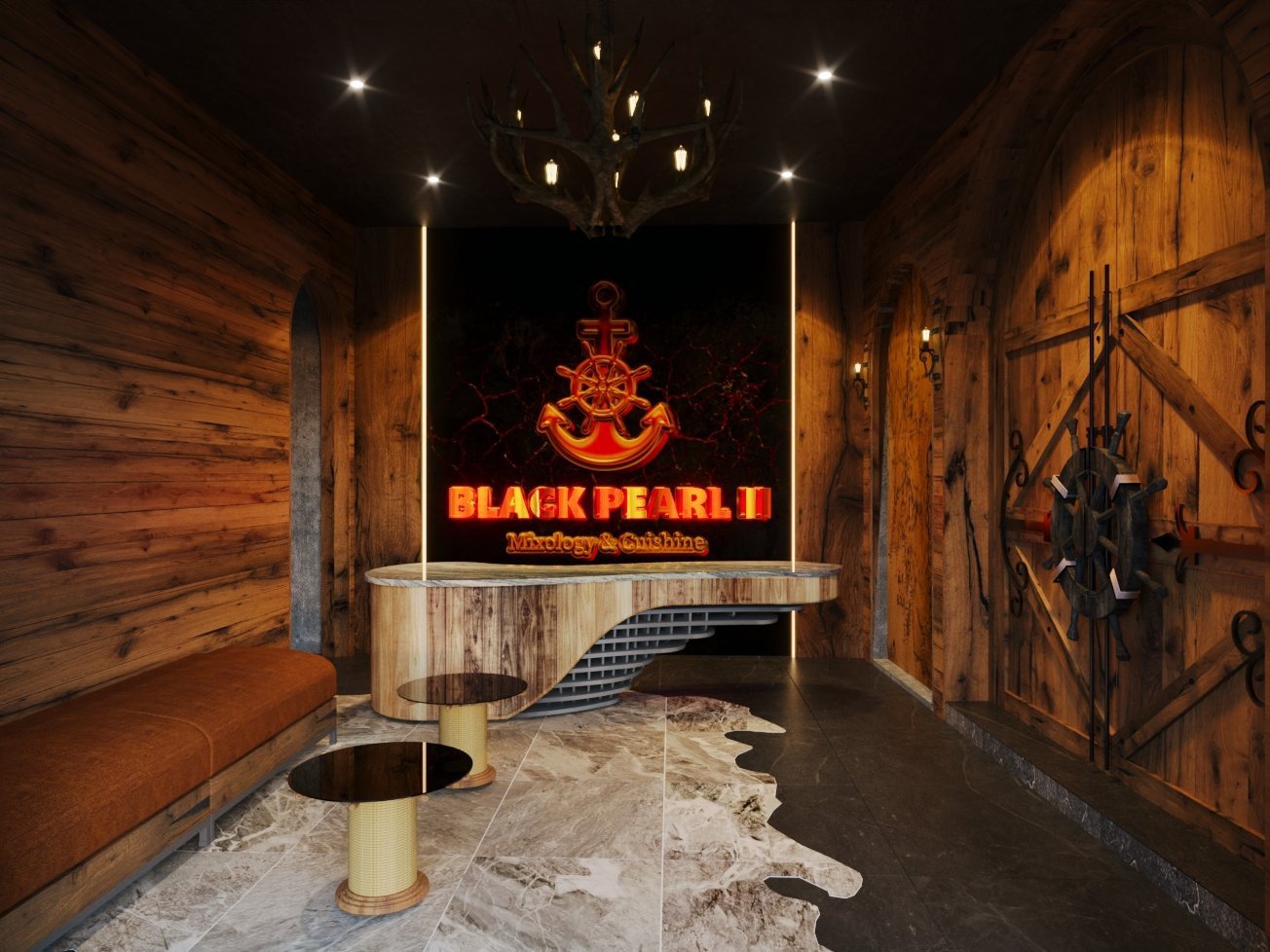 THIẾT KẾ NỘI THẤT DỰ ÁN BAR BLACK PEARL II