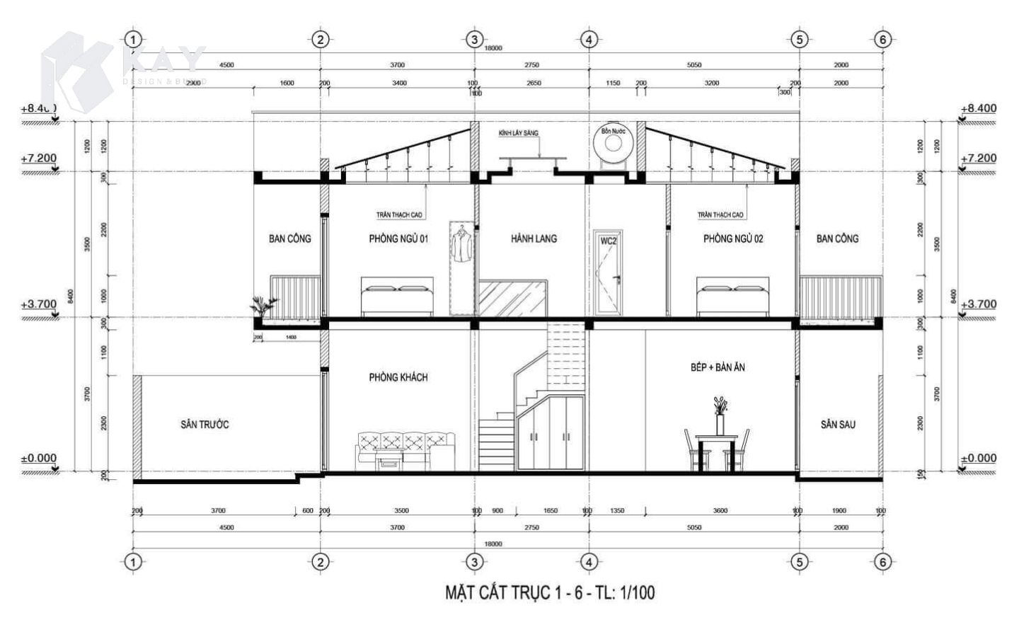 Hồ sơ xây dựng nhà - Bố trí mặt bằng kiến trúc. 