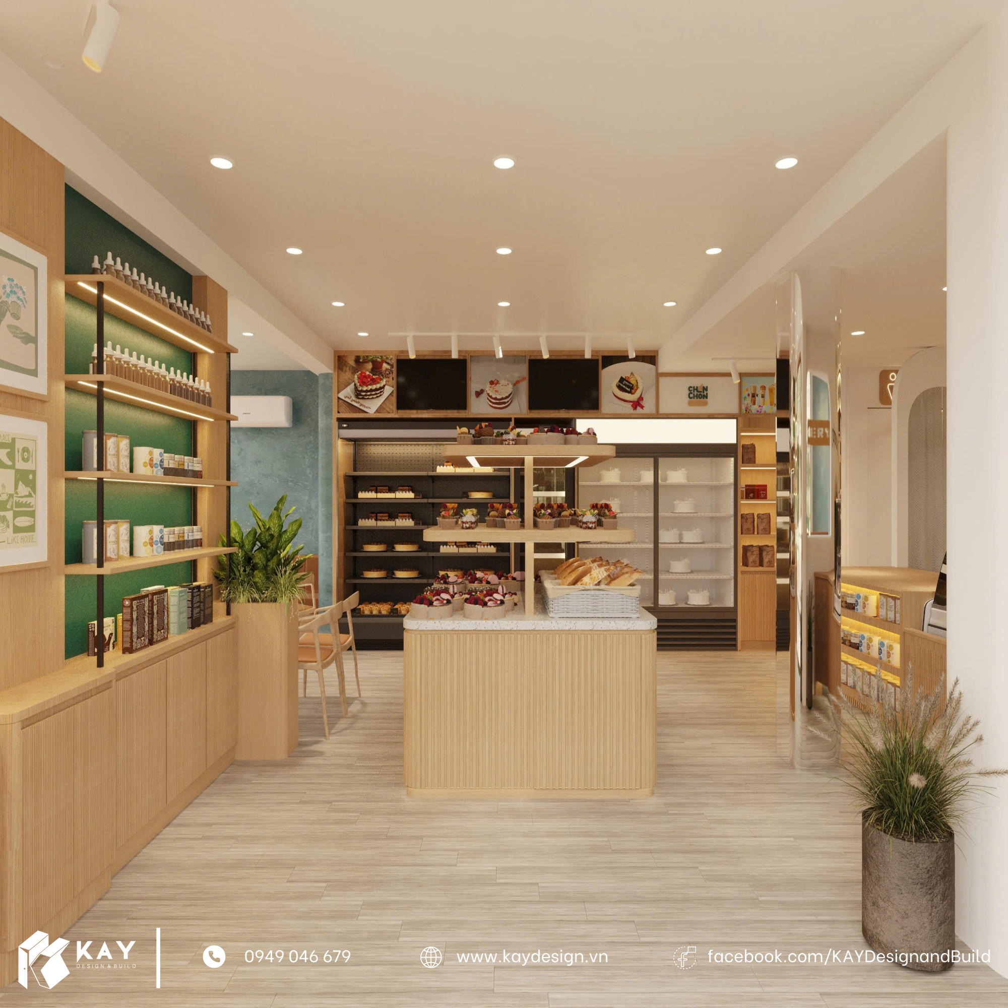 Thiết Kế Thi Công Tiệm Bánh CHON CHON